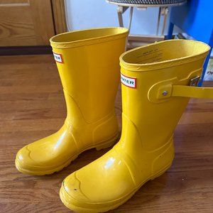 HUNTER RAINBOOTS YELLOW SZ W8